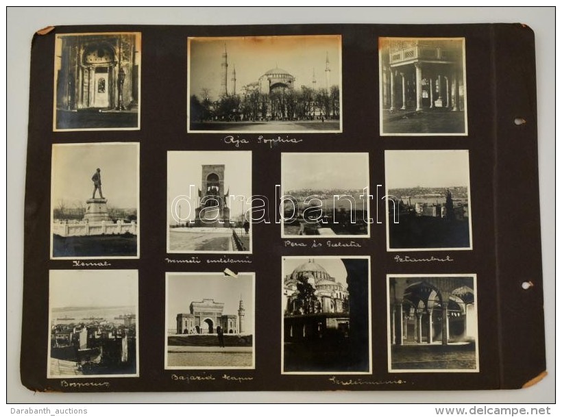 Cca 1930 Istanbul 17 Db V&aacute;rosk&eacute;p / 17 Photos Of Istanbul, Turkey On Album Page - Autres & Non Classés