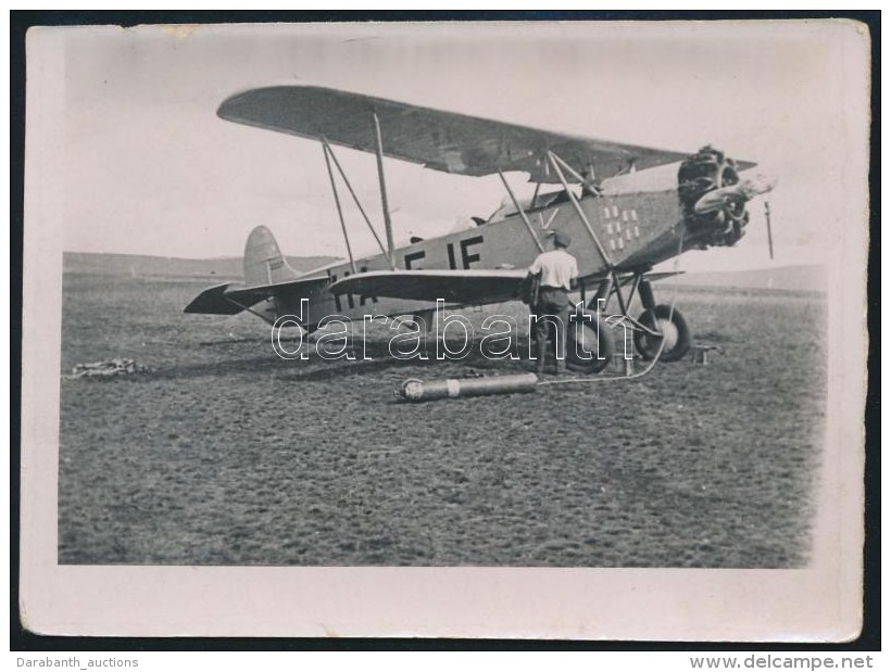 Cca  1930 Ha-EJF Budapest K. T&iacute;pus&uacute; Rep&uuml;lÅ‘ A B&ouml;rg&ouml;ndi Rept&eacute;ren,... - Autres & Non Classés