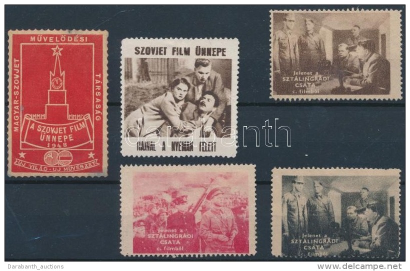 1948 Szovjet Film &uuml;nnepe 5 Db Klf Lev&eacute;lz&aacute;r&oacute; - Non Classés