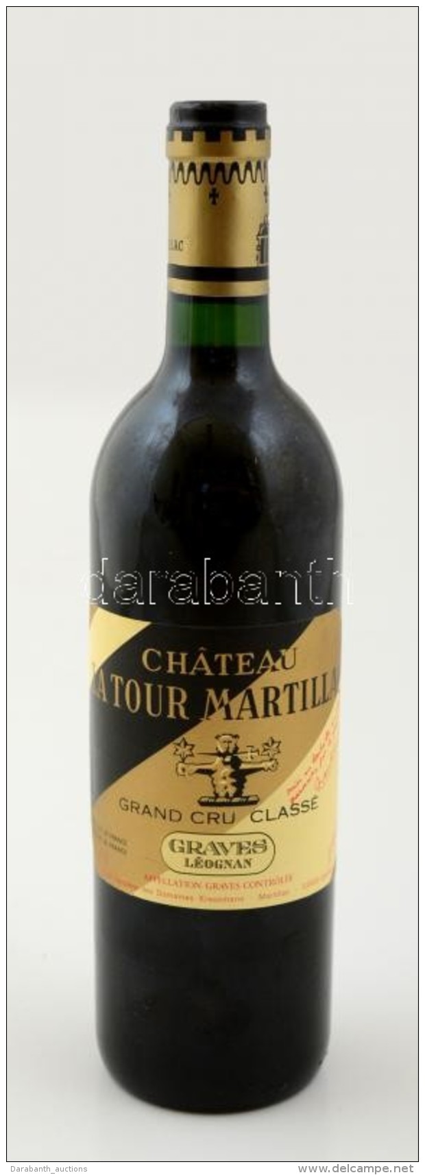 Chateau La Tour Martillac 1985 Bontatlan Palack Francia V&ouml;r&ouml;sbor / Unopenedd Bottle French Red Wine - Autres & Non Classés