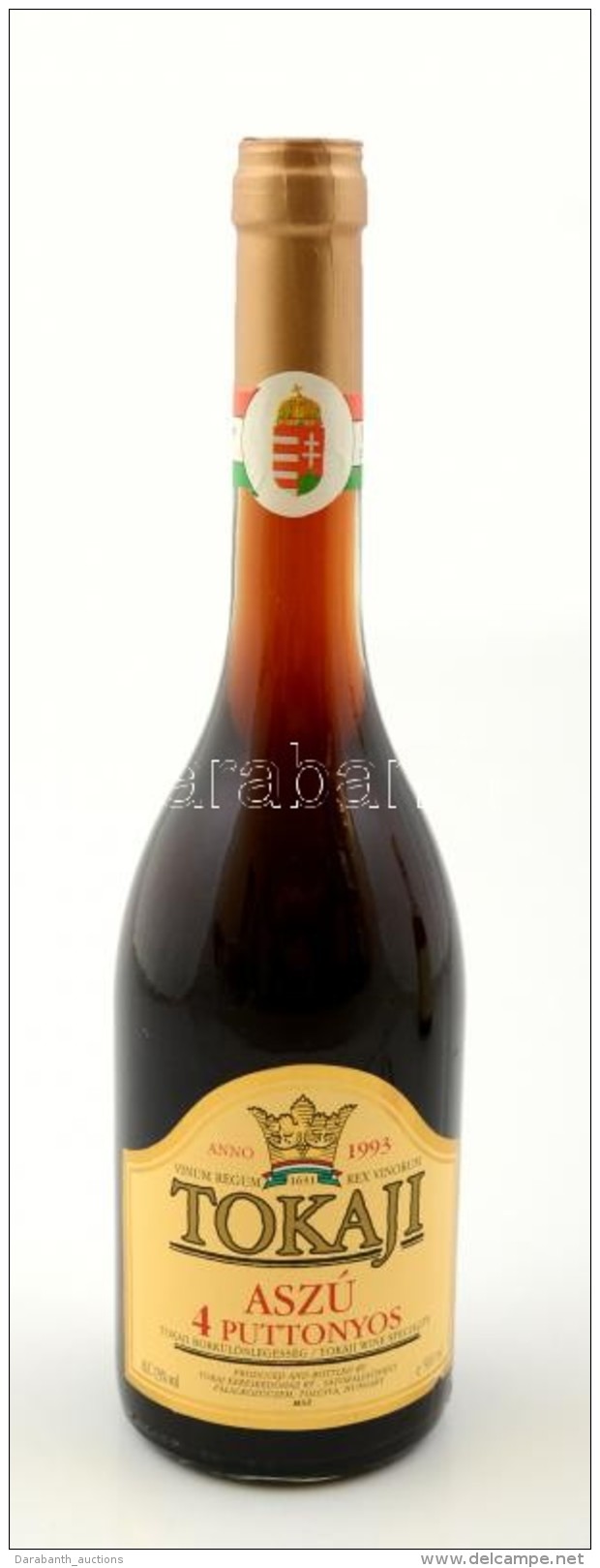 1993 Tokaji Asz&uacute;, 4 Puttonyos, Tokaji Bork&uuml;l&ouml;nlegess&eacute;g, 0,5 L - Autres & Non Classés