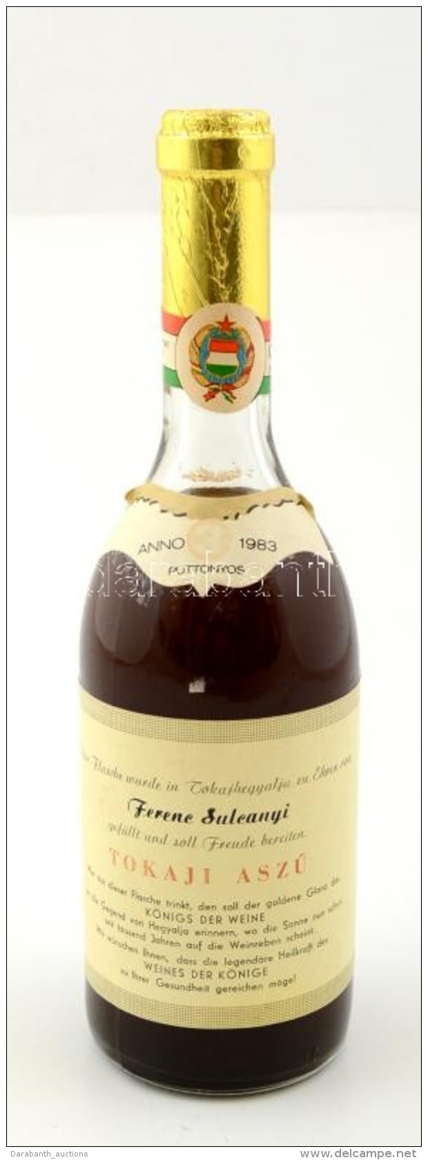 1983 Tokaji Asz&uacute;, 3 Puttonyos, Tokaji Bork&uuml;l&ouml;nlegess&eacute;g, 0,5 L - Autres & Non Classés