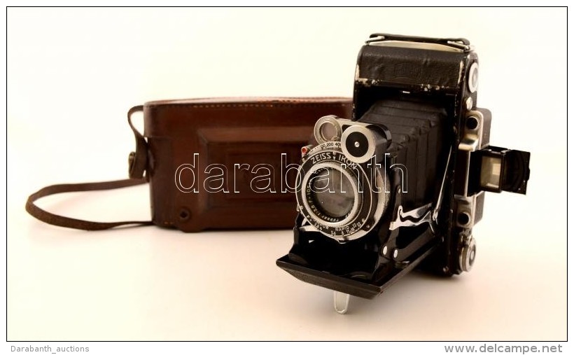 Zeiss Ikon, Super Ikonta II 531/2 Kamera Carl Zeiss Tessar 1:3,8 P: 10,5 Cm Objekt&iacute;vvel, BÅ‘r Tokban Tok... - Appareils Photo