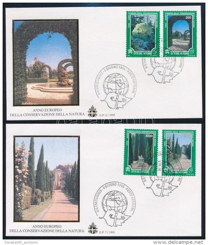 1995 Eur&oacute;pai Term&eacute;szetv&eacute;delmi &Eacute;v Sor 4 Db FDC-n Mi 1145-1152 - Autres & Non Classés