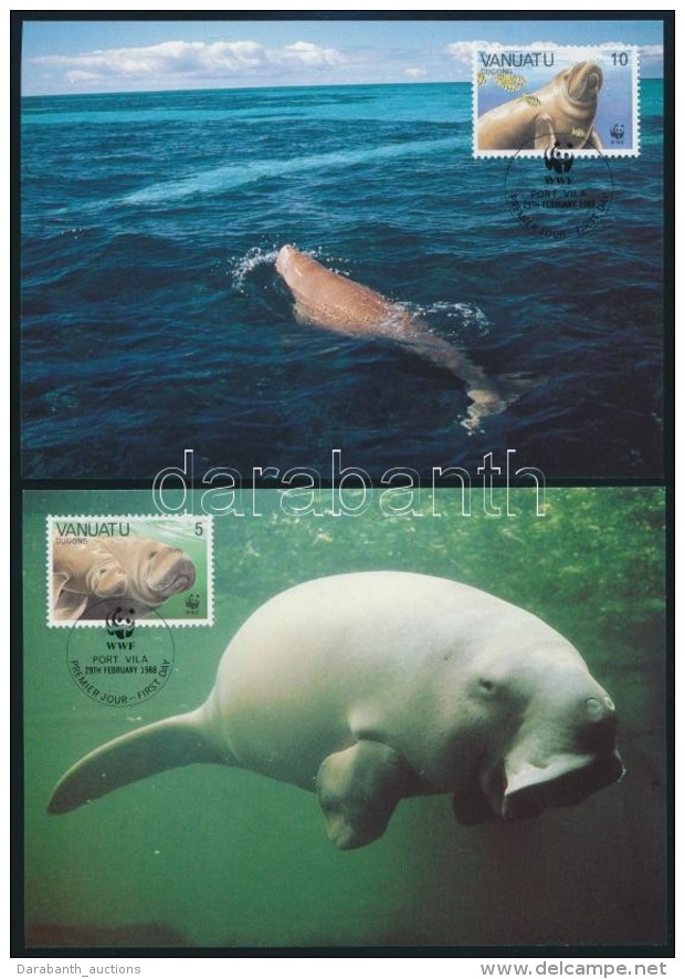 1988 WWF: Dugong Sor Mi 782-785 4 Db CM-en - Autres & Non Classés