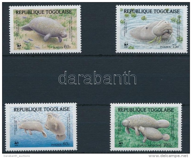 ** 1987 WWF: Lamantin Sor Mi 2042-2045 + 4 Db FDC + 4 Db CM (betapad&aacute;s / Gum Distubance) - Autres & Non Classés