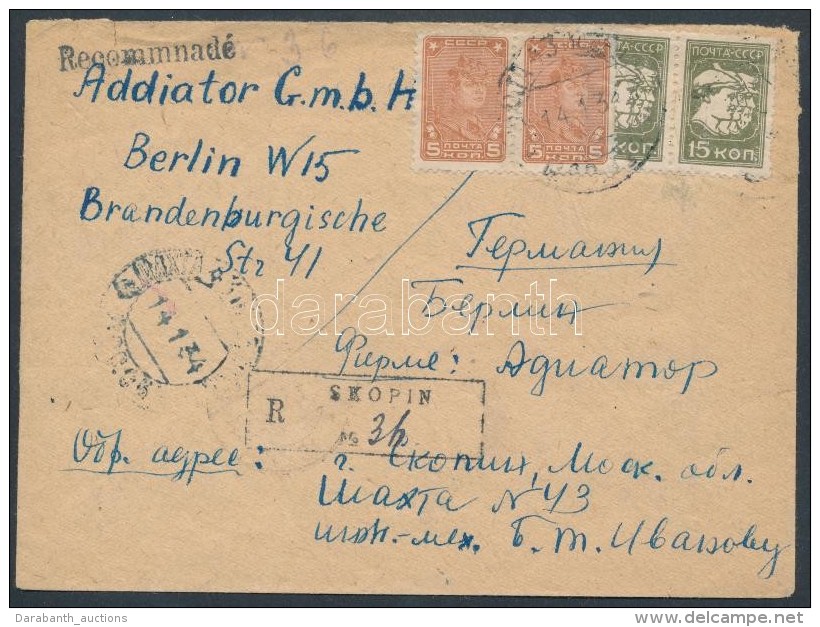 1934 Aj&aacute;nlott Lev&eacute;l Berlinbe / Registered Cover To Berlin - Autres & Non Classés
