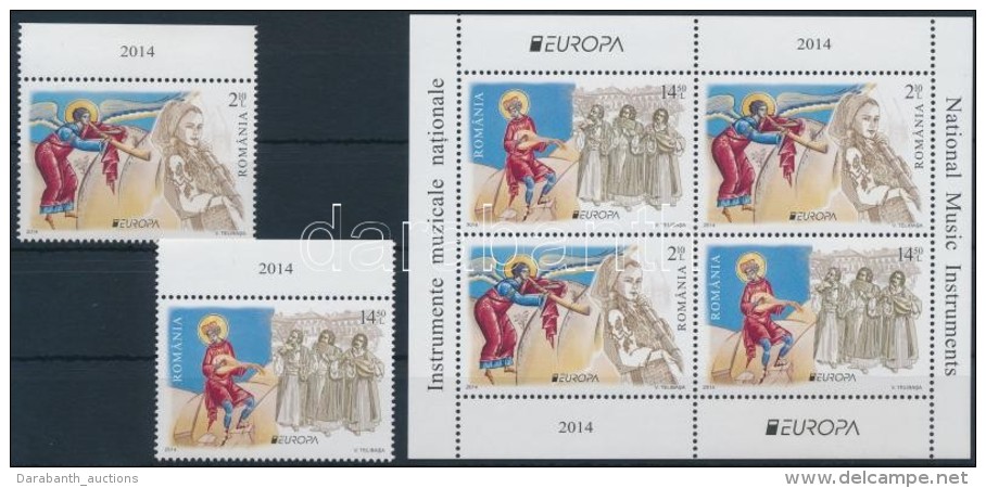 ** 2014 Europa CEPT Hangszerek &iacute;vsz&eacute;li Sor + Blokk Mi 6812-6813 + 586 II - Autres & Non Classés