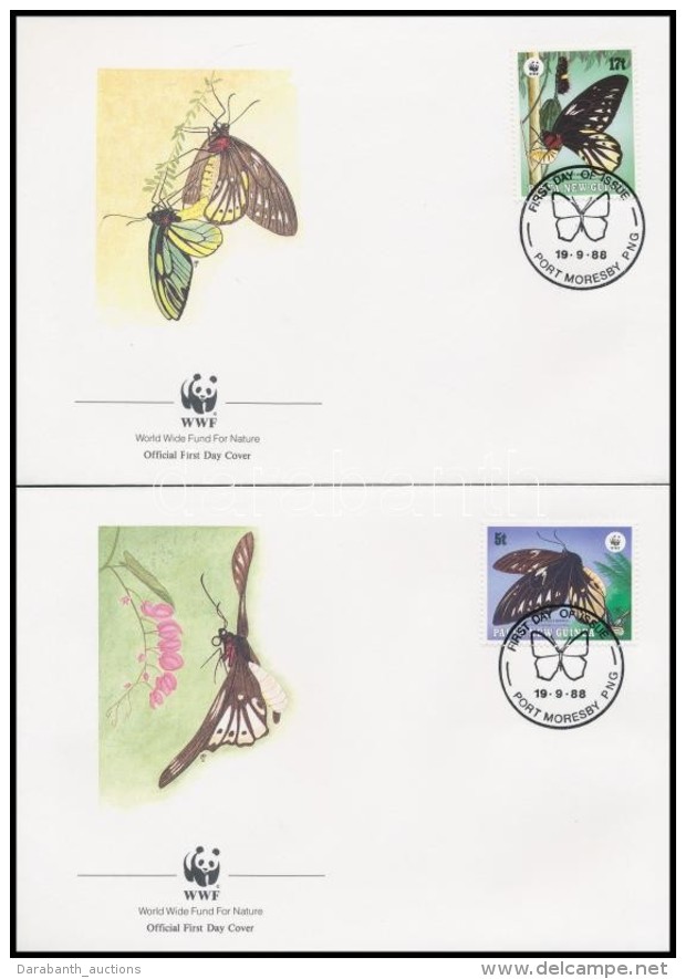 1988 WWF: Pillang&oacute; Sor Mi 574-577 4 Db FDC-n - Autres & Non Classés