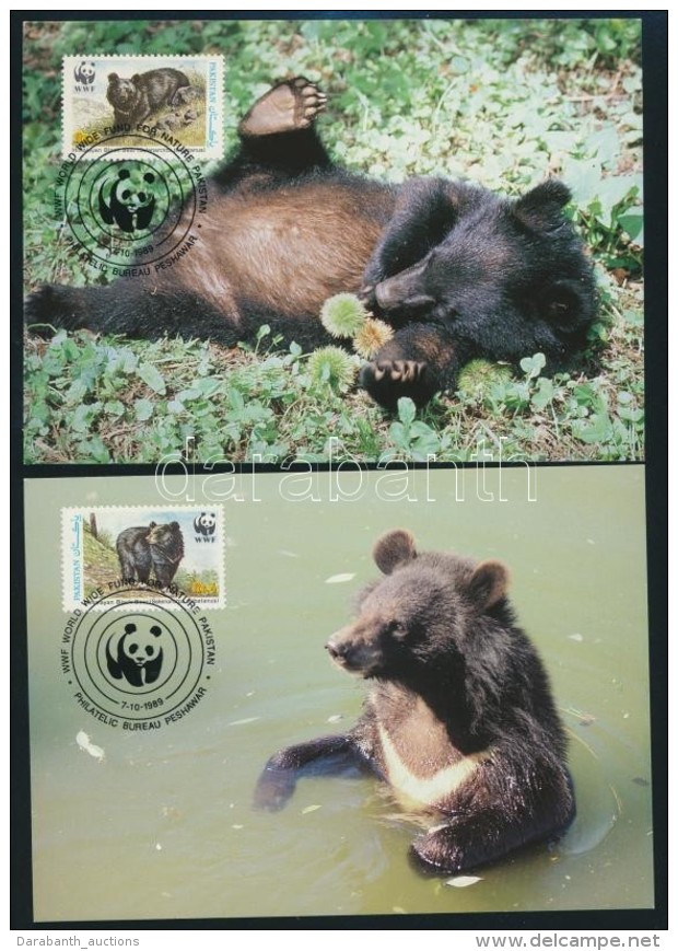 1989 WWF: Medv&eacute;k Sor Mi 759-762 4 Db CM-en - Autres & Non Classés