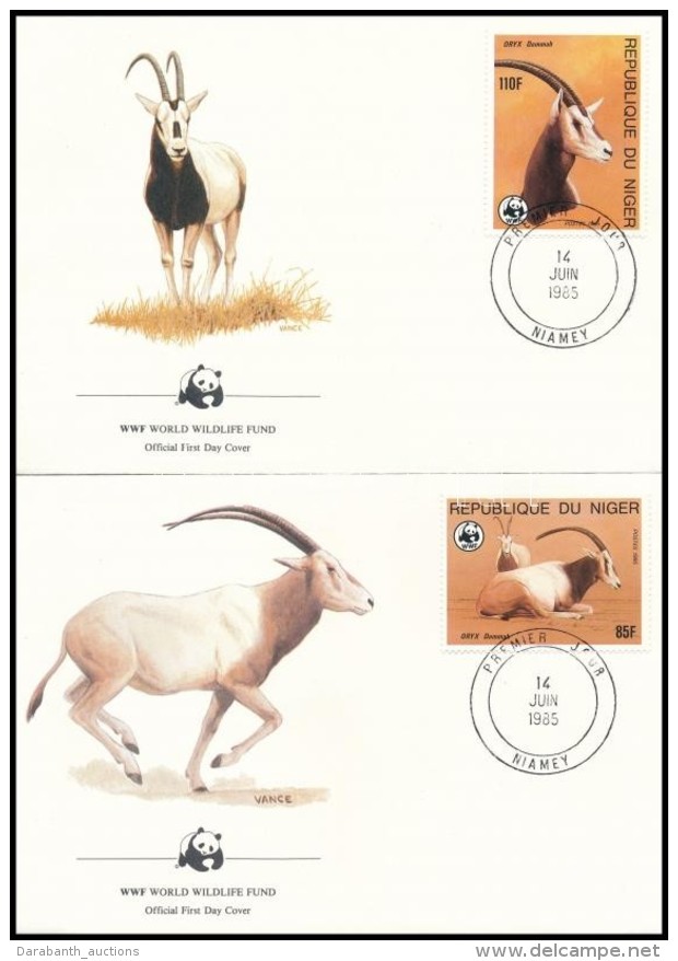 1985 WWF: Antilop 4 FDC Mi 941-944 - Otros & Sin Clasificación