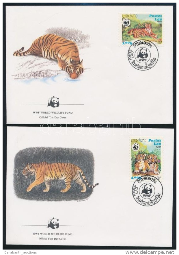 1984 WWF: Tigris Sor 4 Db FDC-n Mi 706-709 - Autres & Non Classés