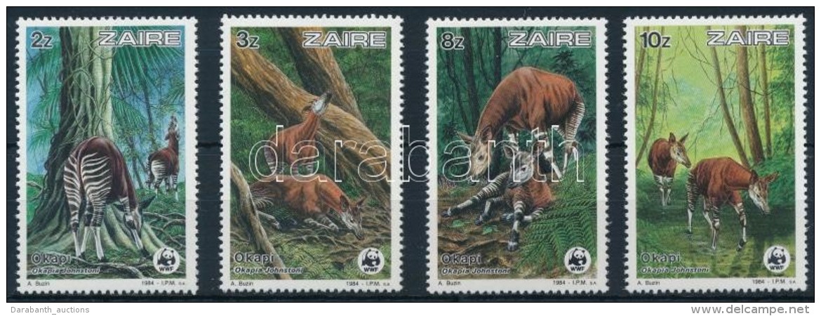 ** 1984 WWF: Okapi Sor Mi 875-878 - Otros & Sin Clasificación