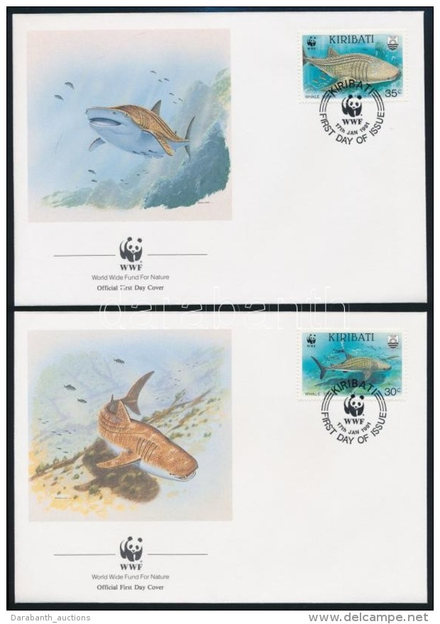 1991 WWF: Tengeri &aacute;llatok Sor Mi 566-569 4 Db FDC-n - Autres & Non Classés