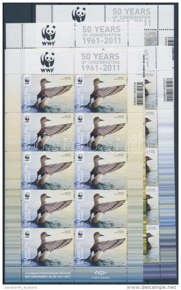 ** 2011 WWF Vesz&eacute;lyeztetett Mad&aacute;rfajok Kis&iacute;vsor Mi 1298-1301 - Autres & Non Classés