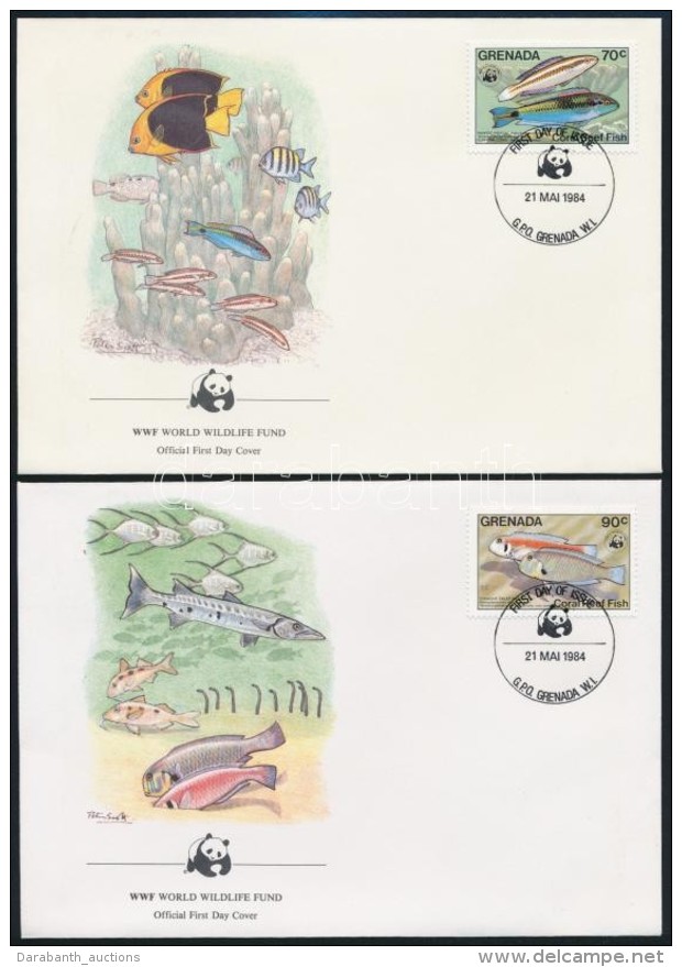 1984 WWF: Halak Sor Mi 1299-1302 4 Db FDC-n - Autres & Non Classés