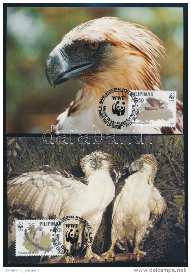 1991 WWF Sas Sor 4 CM-en + 4 FDC-n Mi 2038-2041 - Autres & Non Classés