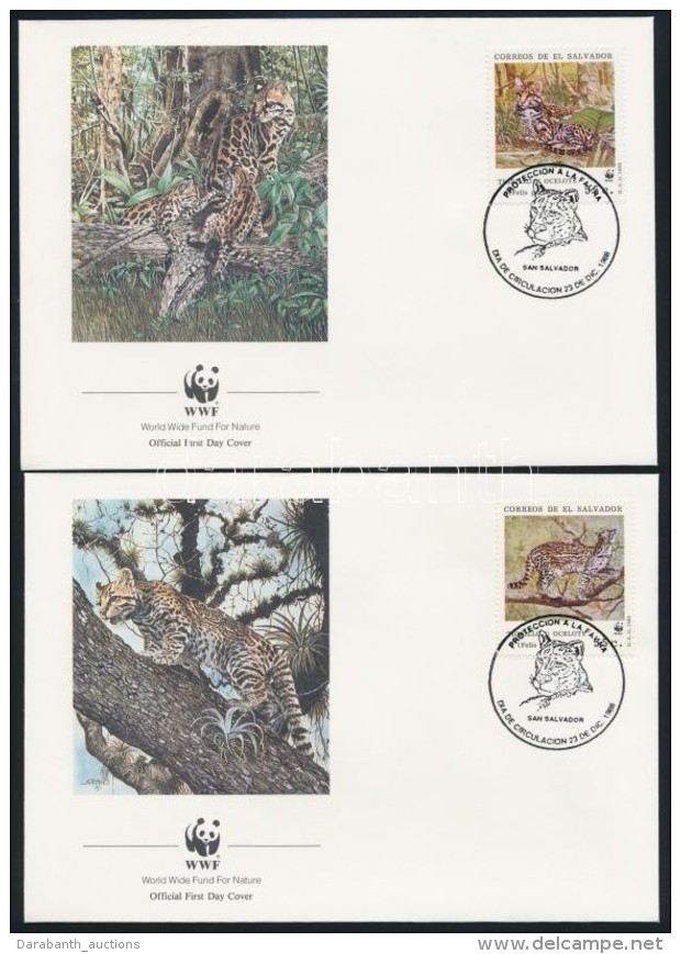 1988 WWF: Vadmacska Sor Mi 1734-1737 4 Db FDC-n - Autres & Non Classés