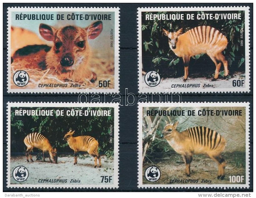 ** 1985 WW; Zebra-b&oacute;bit&aacute;santilop Sor Mi 881-884 - Autres & Non Classés