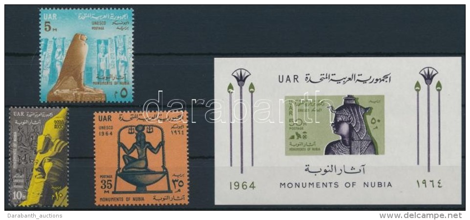 ** 1964 ENSZ - UNESCO Sor Mi 772-774 + Blokk Mi 16 - Autres & Non Classés