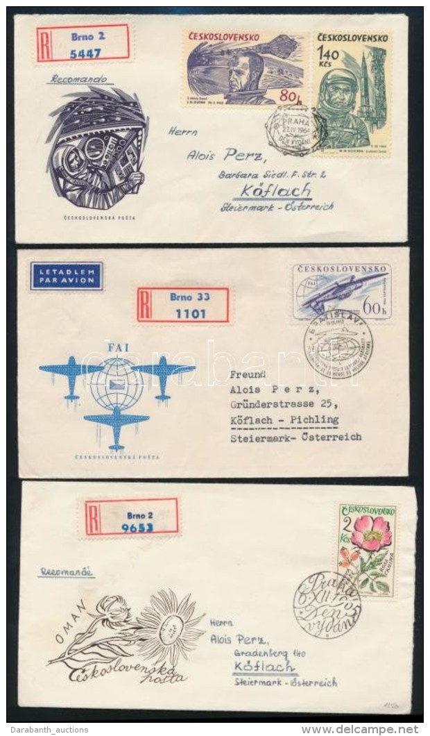 1961-1965 13 Klf FDC Mind Aj&aacute;nlott Lev&eacute;lk&eacute;nt Futott, T&ouml;bb... - Autres & Non Classés