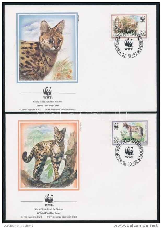 1992 WWF: Szerv&aacute;l Sor 4 Db FDC-n Mi 1758-1761 - Autres & Non Classés