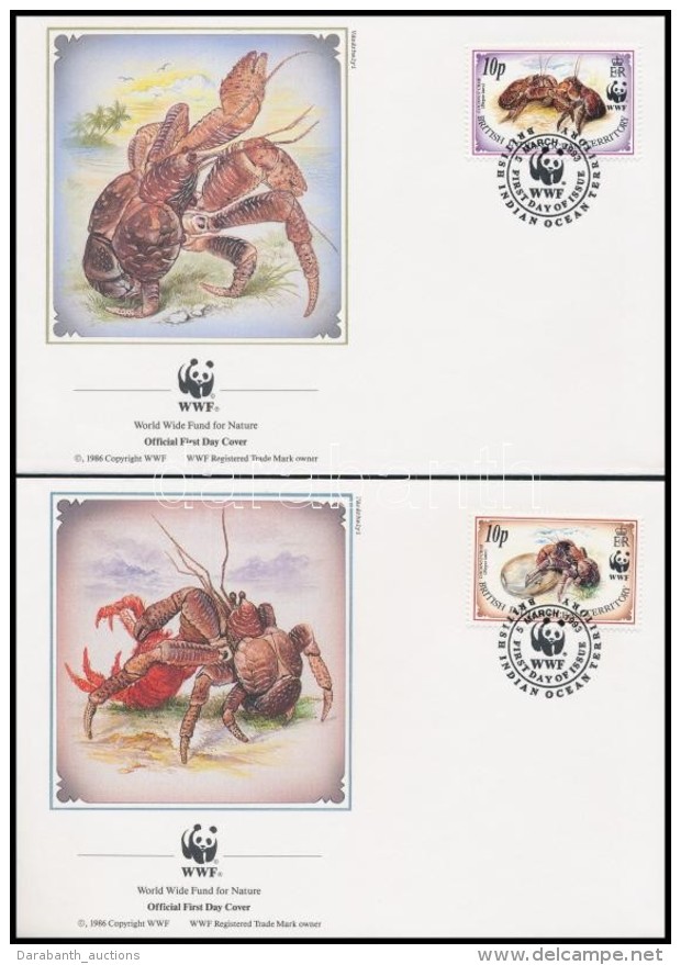 1993 WWF: P&aacute;lmatolvaj Sor Mi 132-135 4 Db FDC-n - Autres & Non Classés