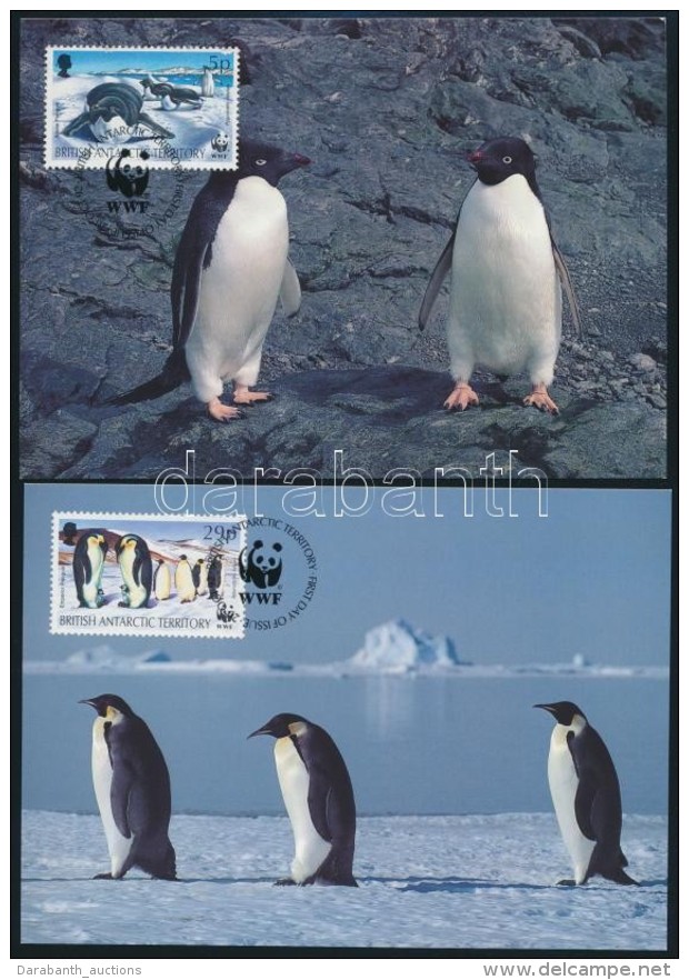 1992 WWF: F&oacute;k&aacute;k &eacute;s Pingvinek 4 &eacute;rt&eacute;k Mi 193-196 4 Db CM-en - Autres & Non Classés