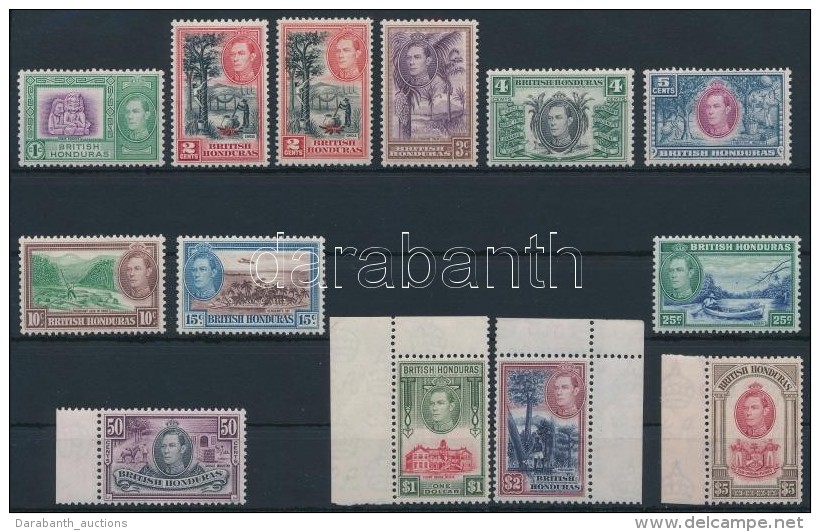 ** Brit Honduras 1938 Forgalmi Sor Mi 112-123 + 113C - Autres & Non Classés