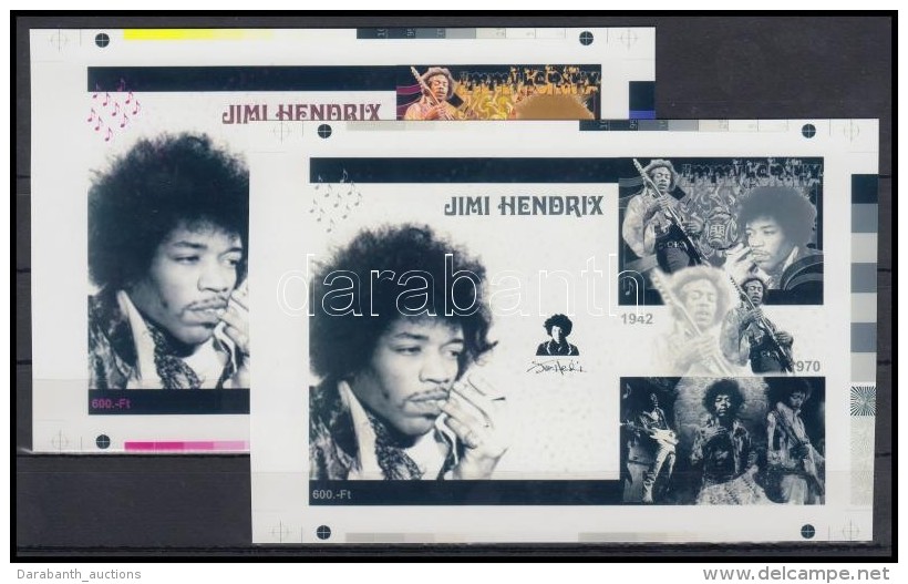 ** 2012/24 Jimi Hendrix Cromalin Eml&eacute;k&iacute;vp&aacute;r (120.000) - Autres & Non Classés