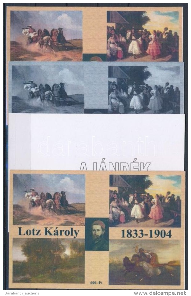 ** 2008/61 Lotz K&aacute;roly 4 Db-os Eml&eacute;k&iacute;v Garnit&uacute;ra (28.000) - Autres & Non Classés