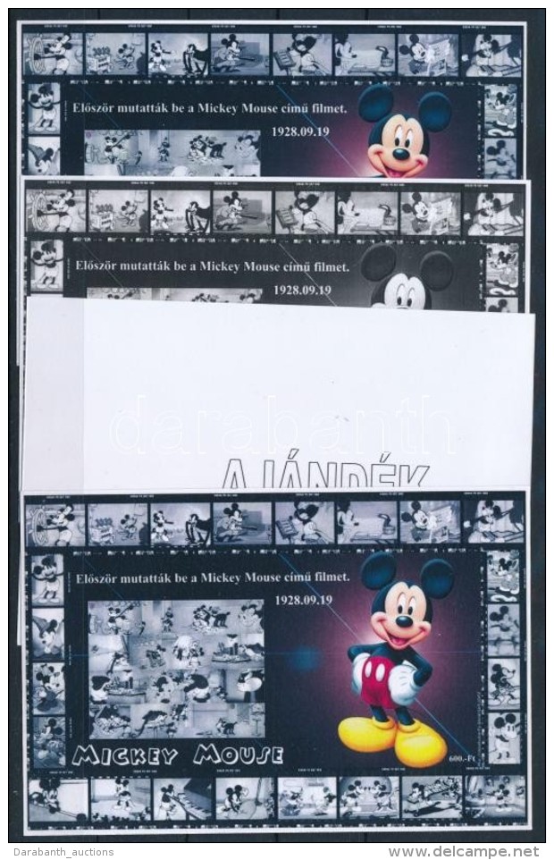 ** 2014/12 Mickey Mouse 4 Db-os Eml&eacute;k&iacute;v Garnit&uacute;ra (28.000) - Autres & Non Classés