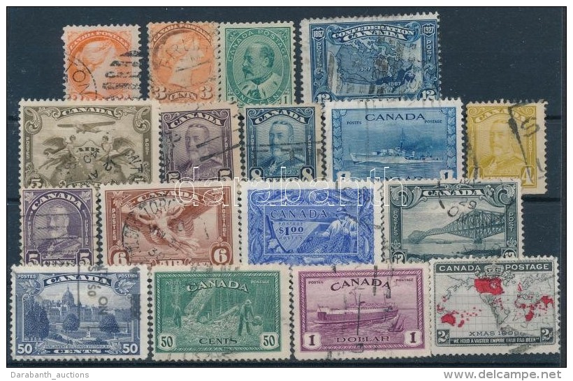 O Kanada 1870-1946 17 Db B&eacute;lyeg (Mi EUR 151,-) - Autres & Non Classés