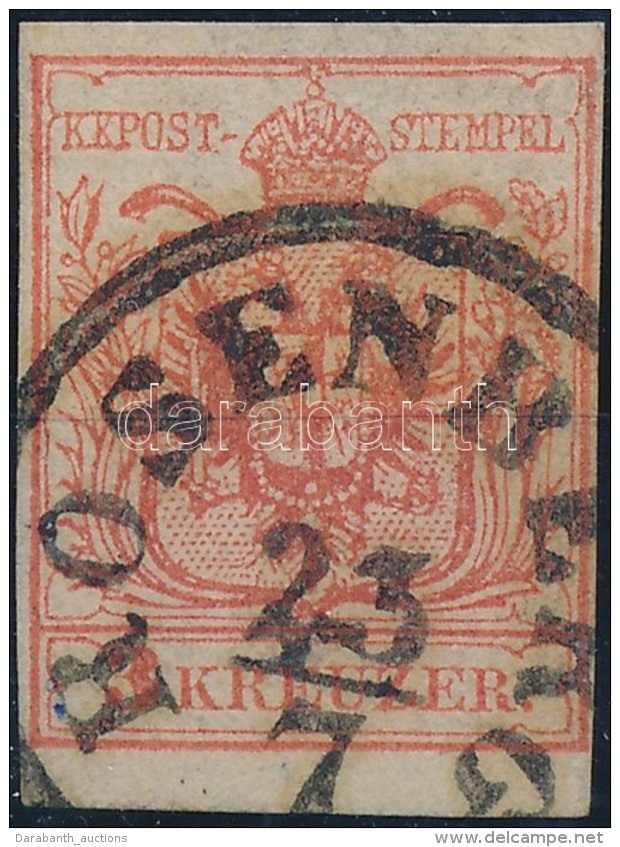 O 1850 3kr MP III. Teljes / Sz&eacute;p Sz&eacute;lekkel 'ROSENBERG' - Autres & Non Classés