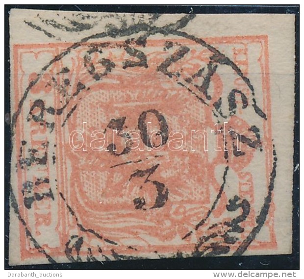 O 1850 3kr MP III. Teljes / Sz&eacute;p Sz&eacute;lekkel / With Nice Margins 'BEREGSZ&Aacute;SZ' - Autres & Non Classés