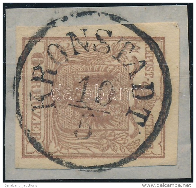 1850 6kr HP III. Sz&eacute;p / &oacute;ri&aacute;si Sz&eacute;lekkel 'KRONSTADT' - Autres & Non Classés