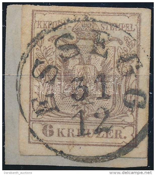 1850 6kr MP III. Teljes / Sz&eacute;p Sz&eacute;lekkel 'ESSEGG' (kis Pap&iacute;relv&eacute;konyod&aacute;s / Thin... - Autres & Non Classés