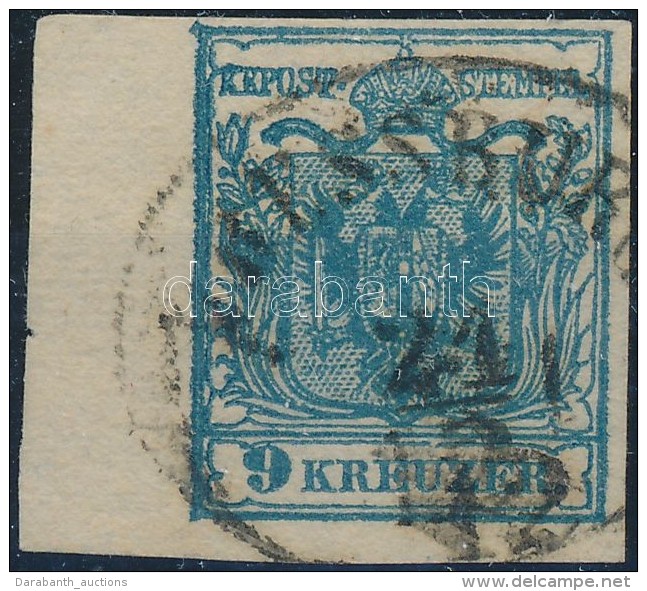 O 1850 9kr HP III. Teljes / &oacute;ri&aacute;si Sz&eacute;lekkel, Bal &iacute;vsz&eacute;l 7,5 Mm / With Nice /... - Autres & Non Classés