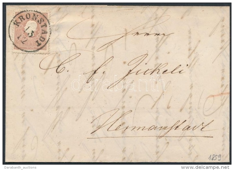 1859 10kr II. Lev&eacute;len Teljes Tartalommal / On  Cover With Full Contetnt 'KRONSTADT' - Hermannstadt - Autres & Non Classés