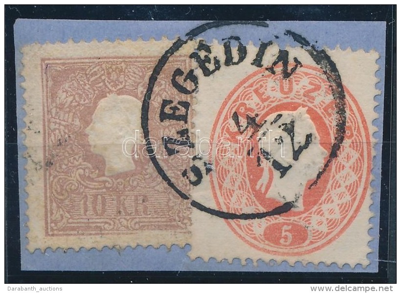 1858/61 10kr II. + 5kr Vegyes B&eacute;rmentes&iacute;t&eacute;s / Mixed Franking 'SZEGEDIN' - Autres & Non Classés