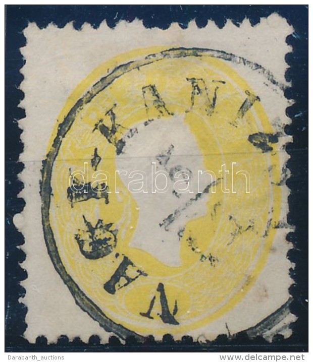 O 1861 2kr S&aacute;rga / Yellow 'NAGY-KANIZSA' (pap&iacute;relv&eacute;konyod&aacute;s / Thin Paper) - Autres & Non Classés