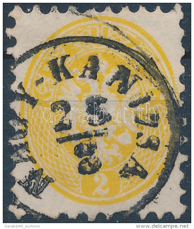 O 1864 2kr S&aacute;rga / Yellow 'NAGY-KANIZSA' - Autres & Non Classés