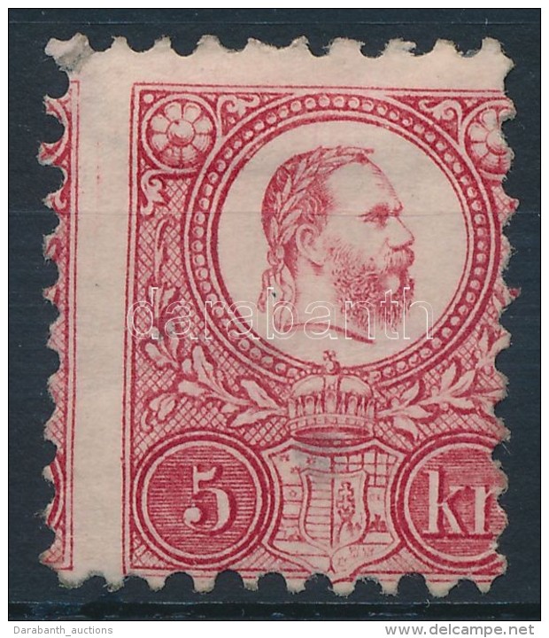 1871 R&eacute;znyomat 5kr (&uacute;jragumizott, Jav&iacute;tott B&eacute;lyeg / Regummed, Repaired) (*25.000) - Autres & Non Classés