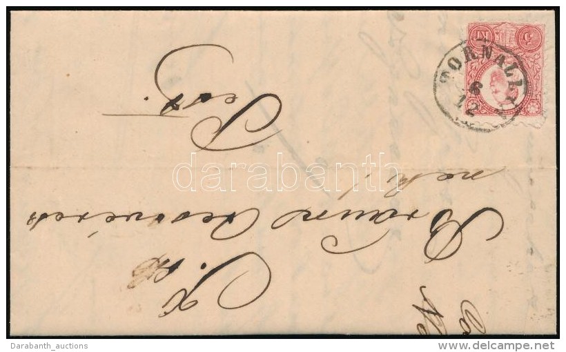 1873 R&eacute;znyomat 5kr Lev&eacute;len / Mi 10 On Cover 'TORNALLYA' - Pest - Autres & Non Classés