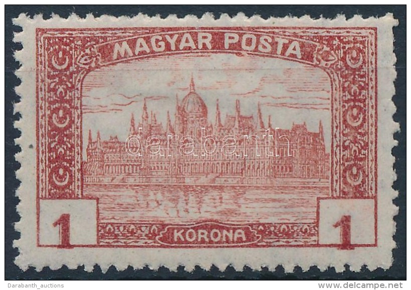 * 1919 Magyar Posta 1K Eltol&oacute;dott &eacute;rt&eacute;ksz&aacute;mokkal  / Mi 254 With Shifted Numerals - Autres & Non Classés