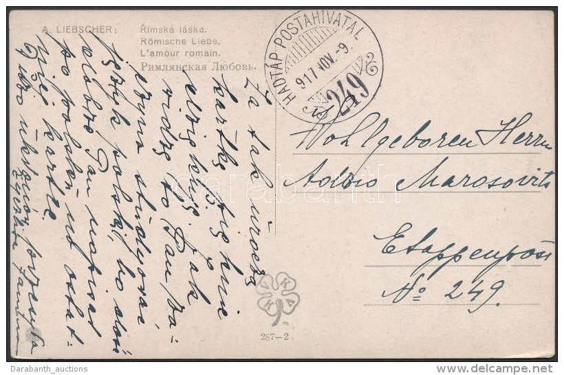 1917 T&aacute;bori Posta K&eacute;peslap / Field Postcard 'HP 249' - Autres & Non Classés