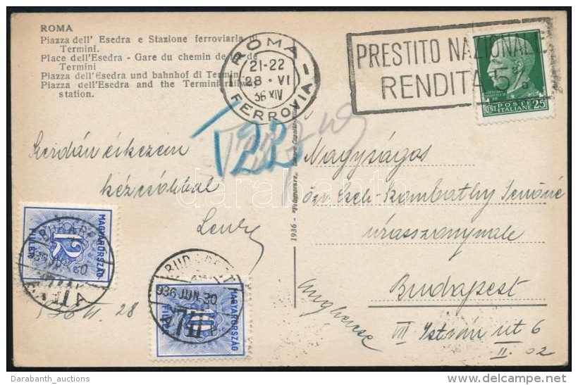 1936 Olasz LevelezÅ‘lap 22f Port&oacute;val - Autres & Non Classés