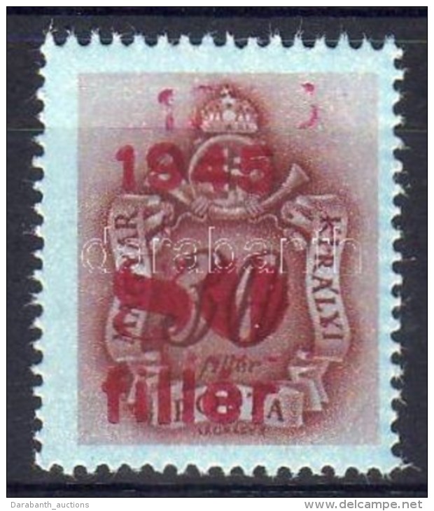 ** 1945. Kiseg&iacute;tÅ‘ Port&oacute; 80f/30f KettÅ‘s Fel&uuml;lnyom&aacute;ssal / Postage Due Mi 172 With Double... - Autres & Non Classés