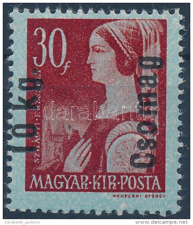 ** 1946  BetÅ±s Csomag 10kg /30f Ford&iacute;tott, Eltol&oacute;dott Fel&uuml;lnyom&aacute;s (20.000) - Autres & Non Classés