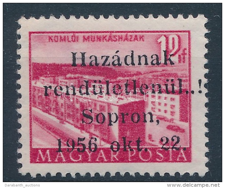 ** 1956 Soproni Kiad&aacute;s &Eacute;p&uuml;letek 12f Garancia N&eacute;lk&uuml;l / No Guarantee (115.000) - Autres & Non Classés